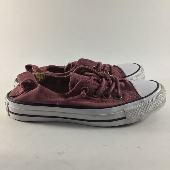 Converse CTAS shoreline shoes womens slip on sneakers maroon red size 5 - Picture 1 of 8